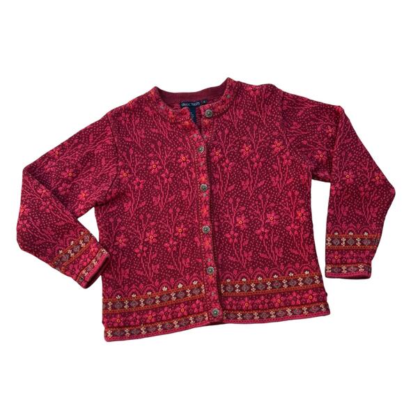 Nomadic Traders Floral Embroidered Sweater Sz L - Picture 2 of 6